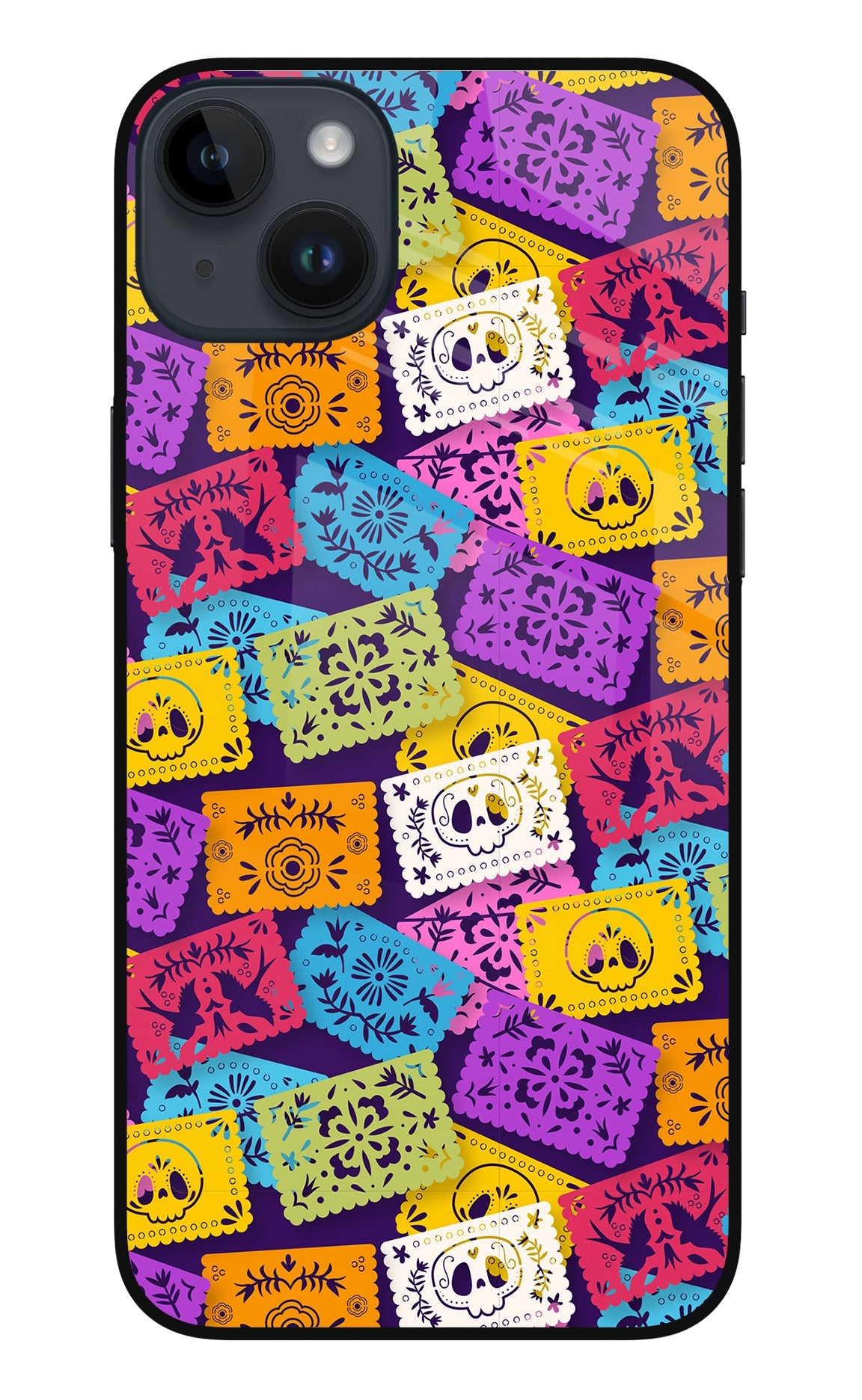 Mexican Pattern iPhone 14 Plus Glass Case