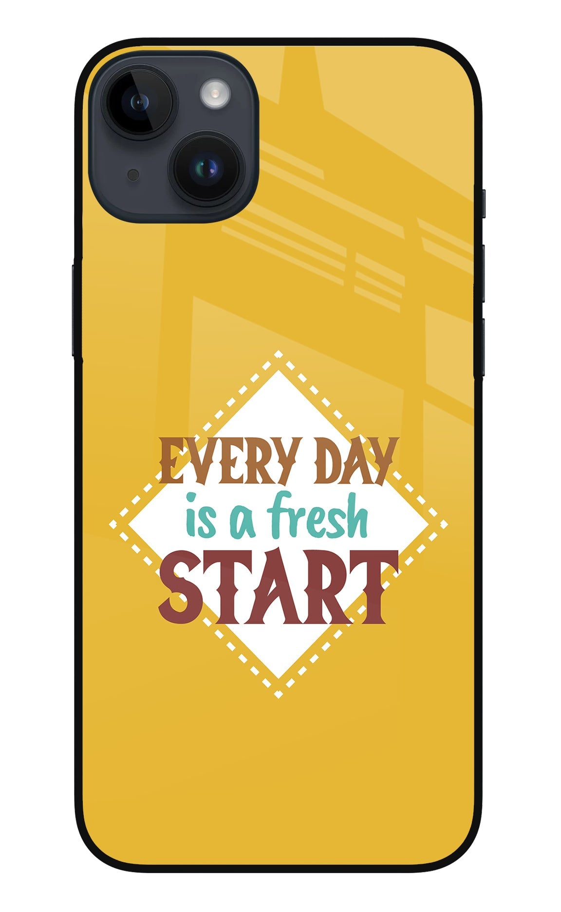 Every day is a Fresh Start iPhone 14 Plus Back Cover