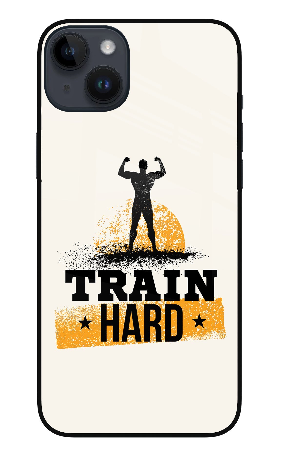 Train Hard iPhone 14 Plus Glass Case