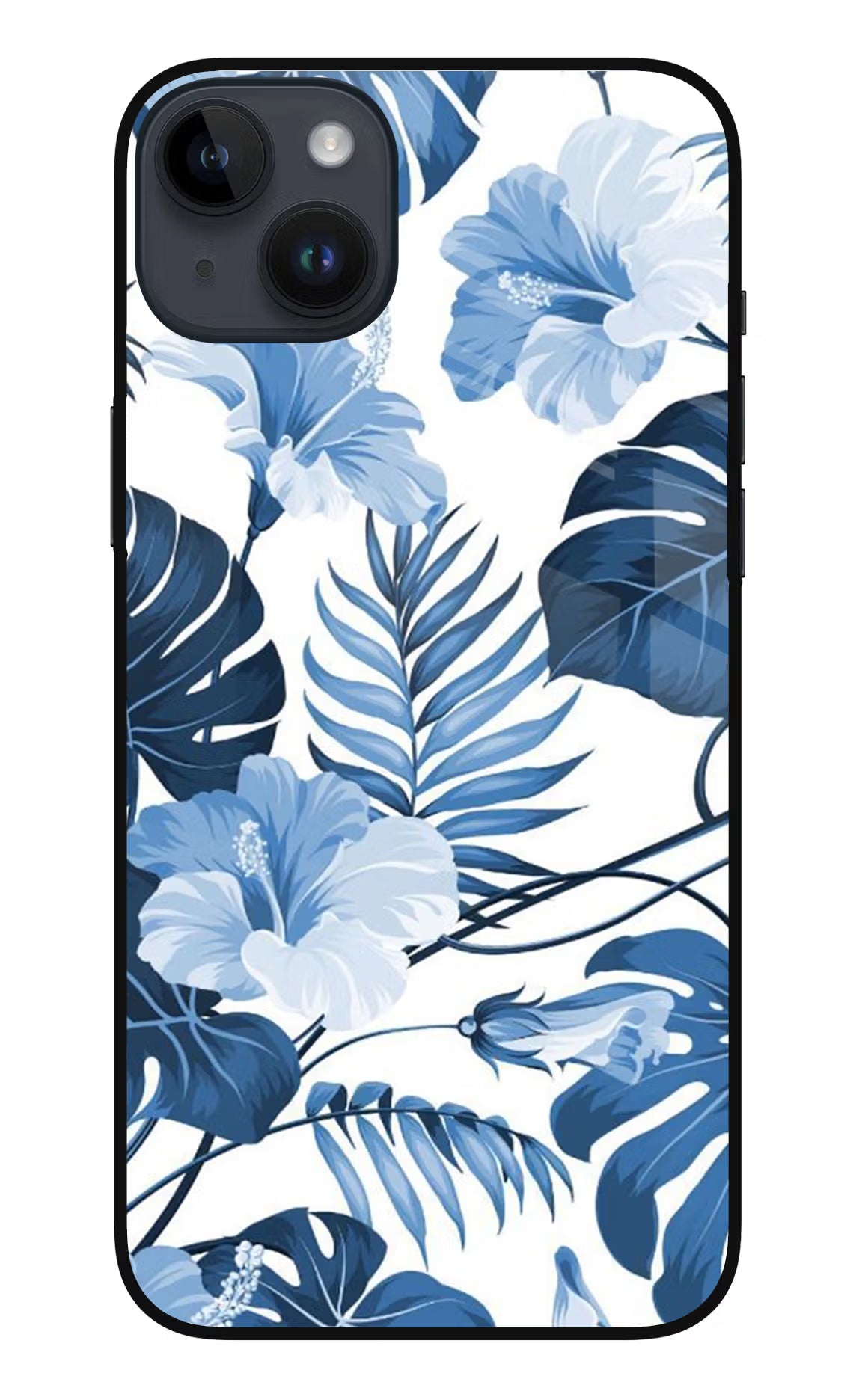 Fabric Art iPhone 14 Plus Glass Case Back Cover by Casekaro