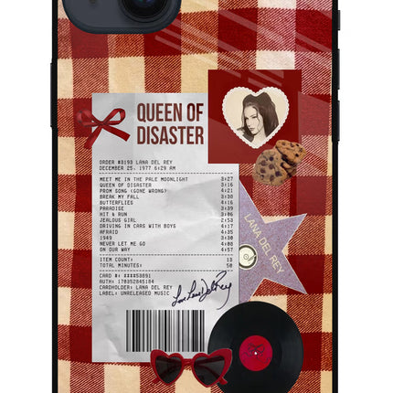 Queen of Disaster iPhone 14 Plus Glass Case