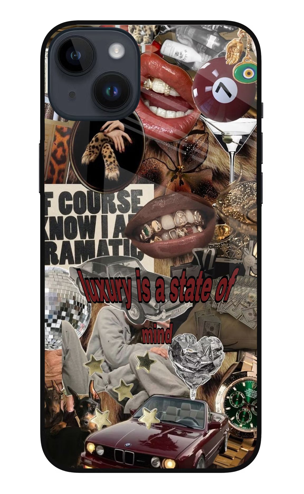 Luxury iPhone 14 Plus Glass Case Back Cover by Casekaro