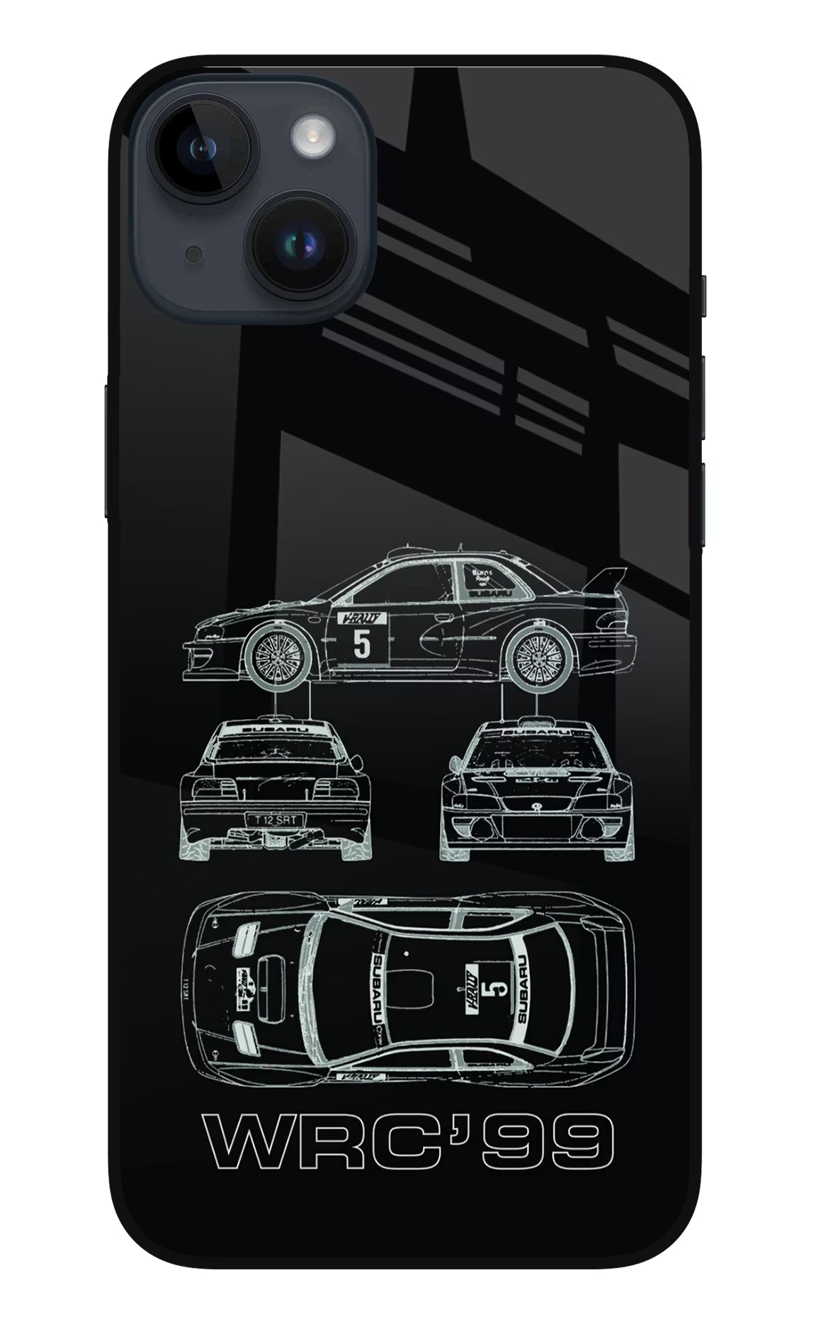 WRC'99 iPhone 14 Plus Glass Case Back Cover by Casekaro