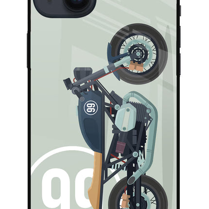 Classic Cafe Racer 99 iPhone 14 Plus Glass Case
