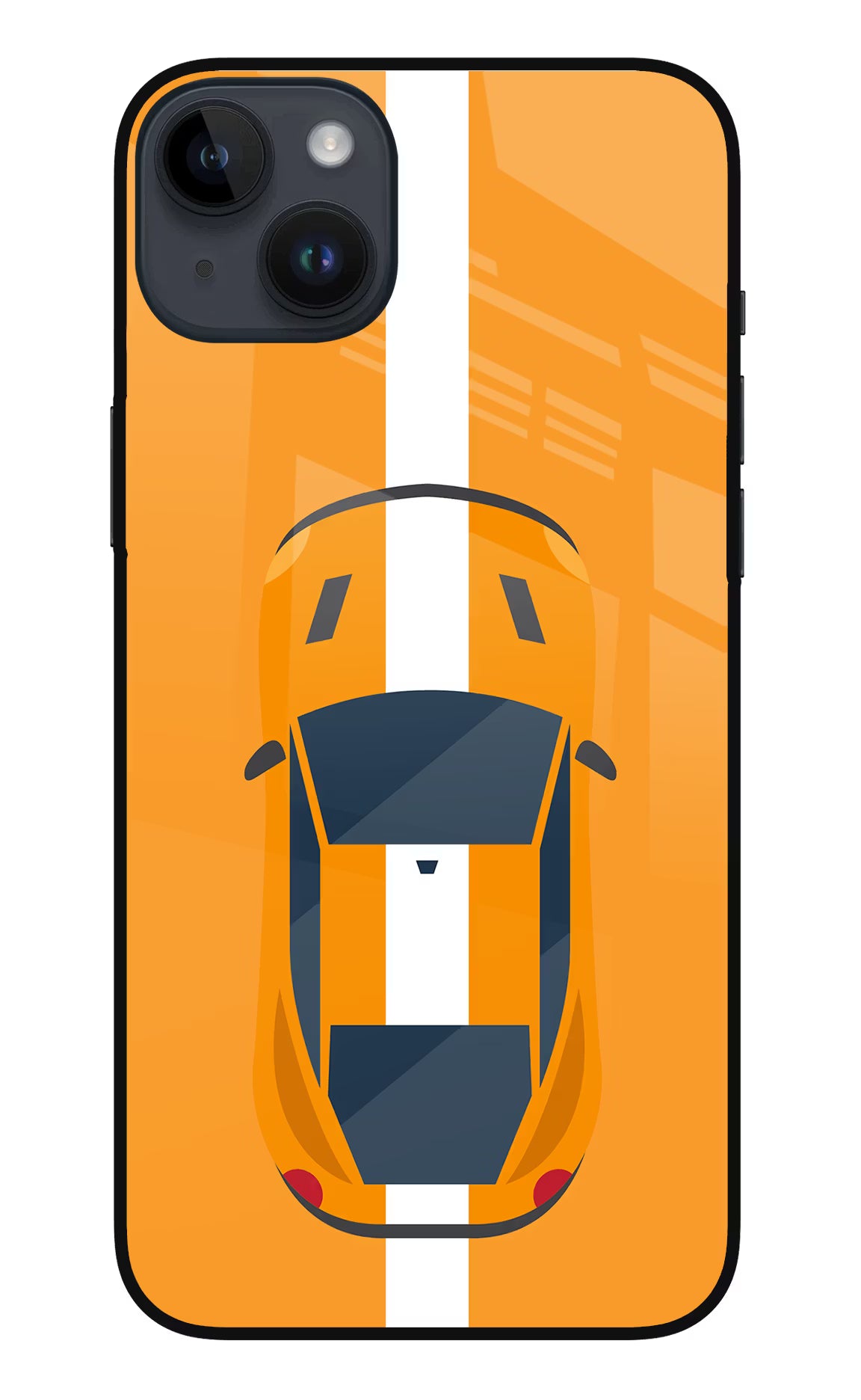 Highway Pursuit iPhone 14 Plus Glass Case Back Cover by Casekaro