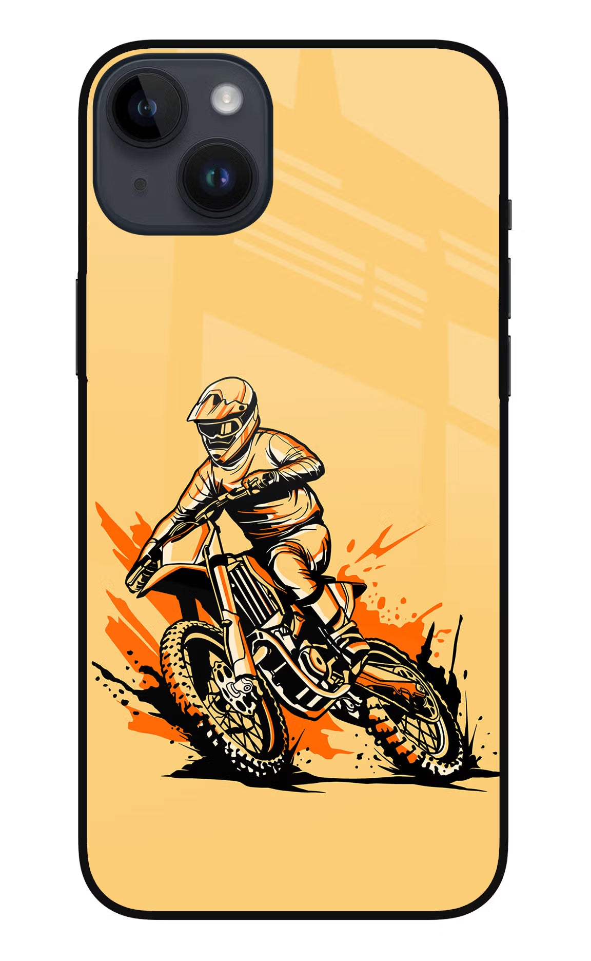 Off-Road Fury iPhone 14 Plus Glass Case Back Cover by Casekaro