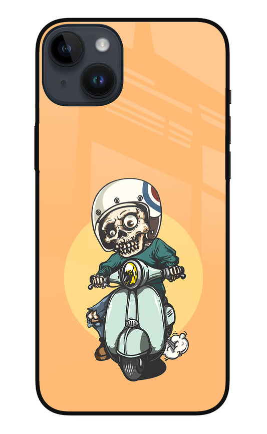 Undead Biker iPhone 14 Plus Glass Case
