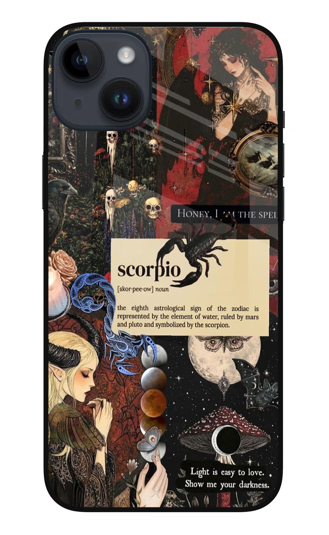 Scorpio Zodiac iPhone 14 Plus Glass Case Back Cover by Casekaro