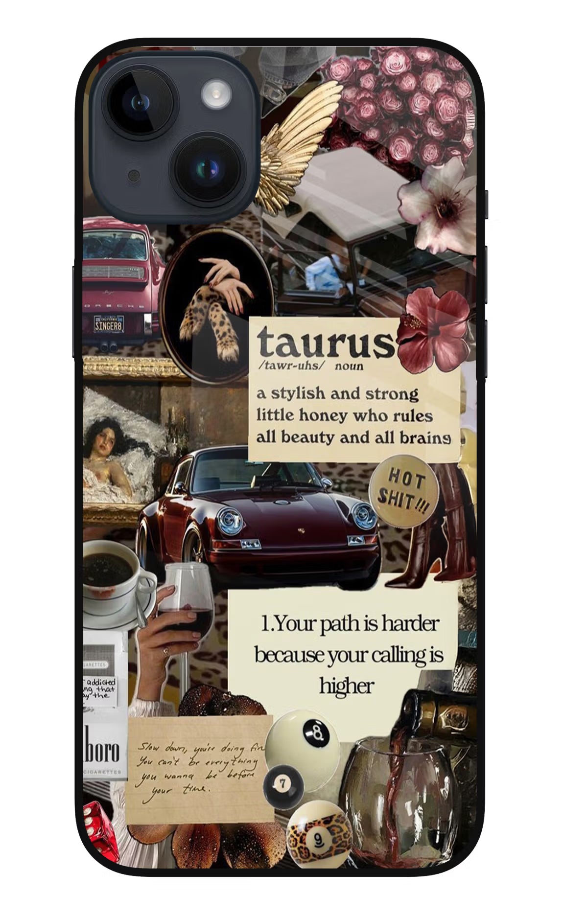 Taurus Zodiac iPhone 14 Plus Glass Case Back Cover by Casekaro