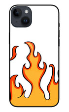 Fired Up – White iPhone 14 Plus Glass Case