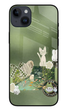 Aesthetic anime iPhone 14 Plus Glass Case