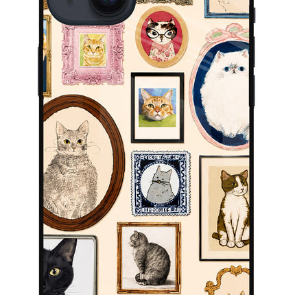Mirror Cats iPhone 14 Plus Glass Case Back Cover by Casekaro