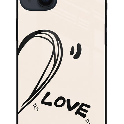 Soul Line iPhone 14 Plus Glass Case Back Cover by Casekaro