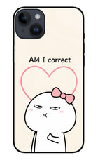 Always Right iPhone 14 Plus Glass Case Back Cover by Casekaro
