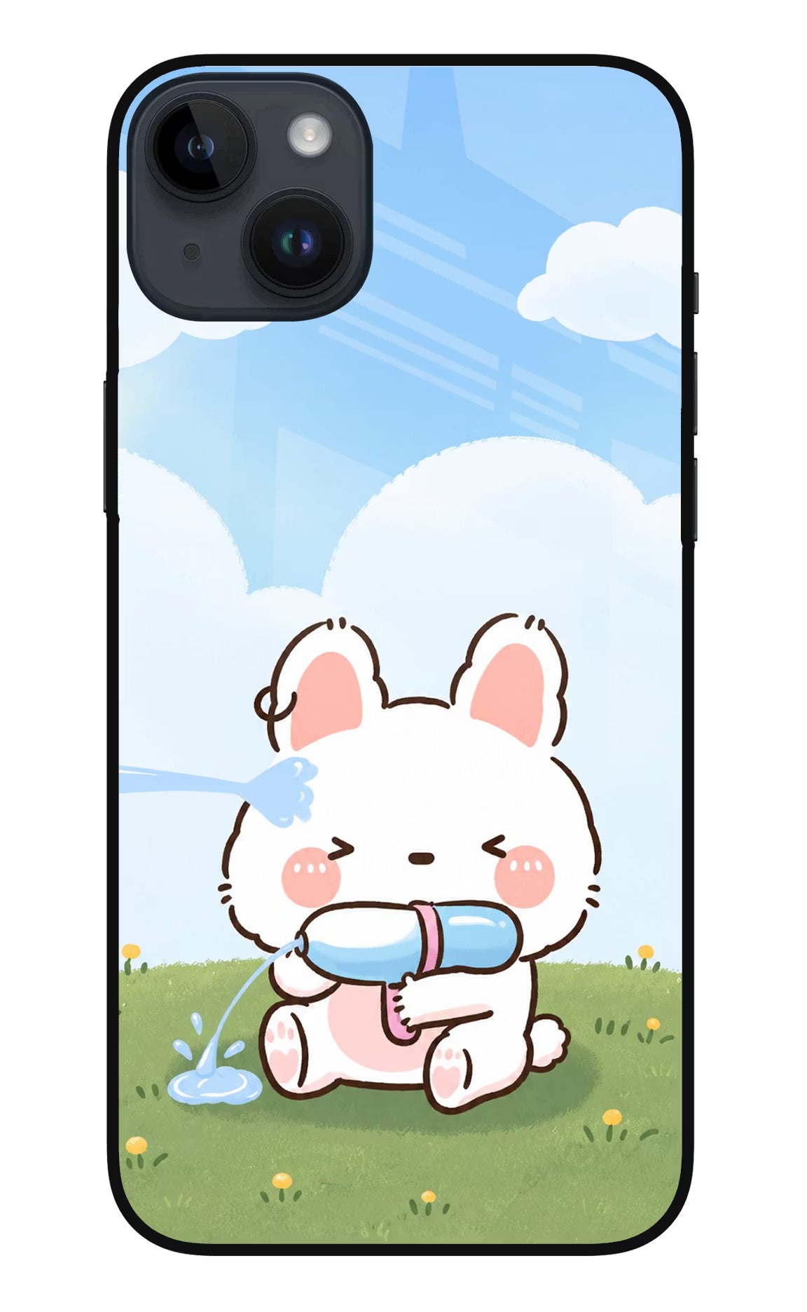 Bunny Treat iPhone 14 Plus Glass Case