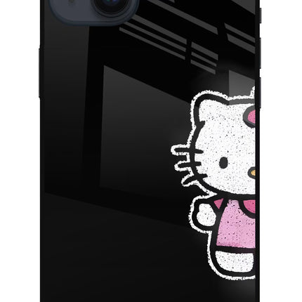 Kitty Charm iPhone 14 Plus Glass Case