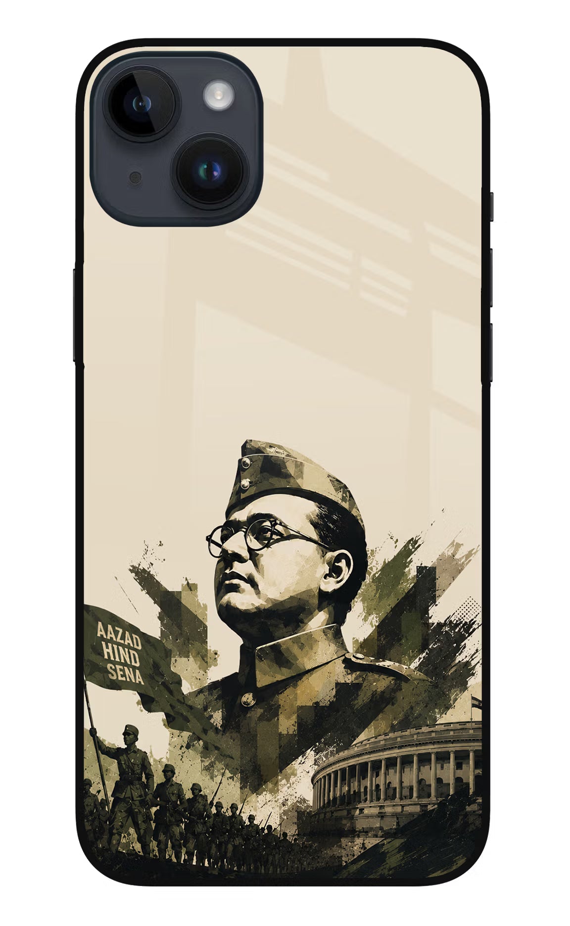 Netaji Rising iPhone 14 Plus Glass Case