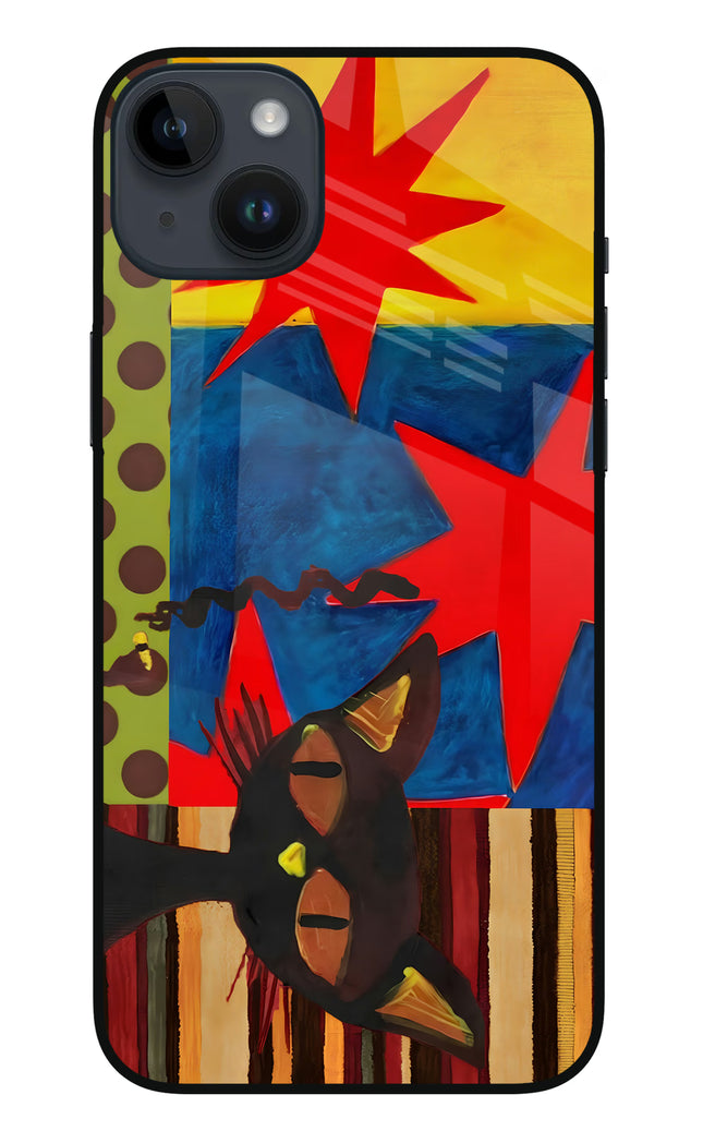 Pop Cat iPhone 14 Plus Glass Case