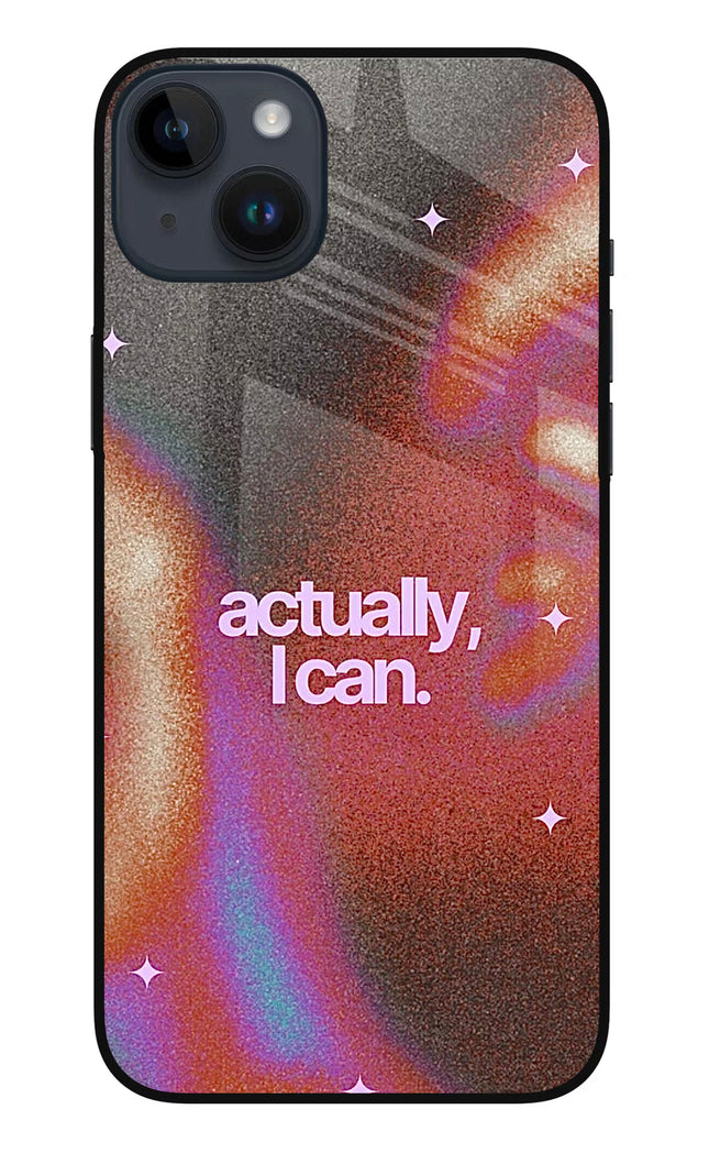 Pink Aura iPhone 14 Plus Glass Case