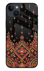 Noir Mehfil iPhone 14 Plus Glass Case