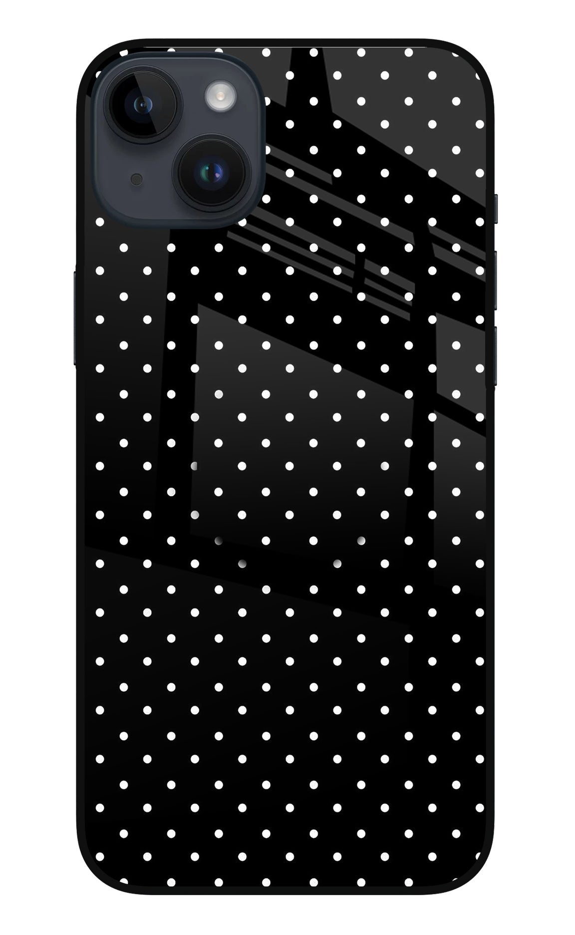 White Dots iPhone 14 Plus Glass Case