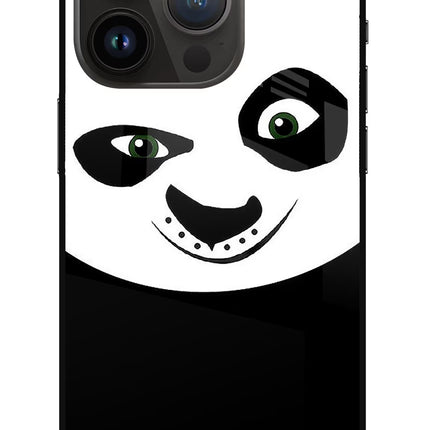 Panda iPhone 14 Pro Glass Case Back Cover by Casekaro