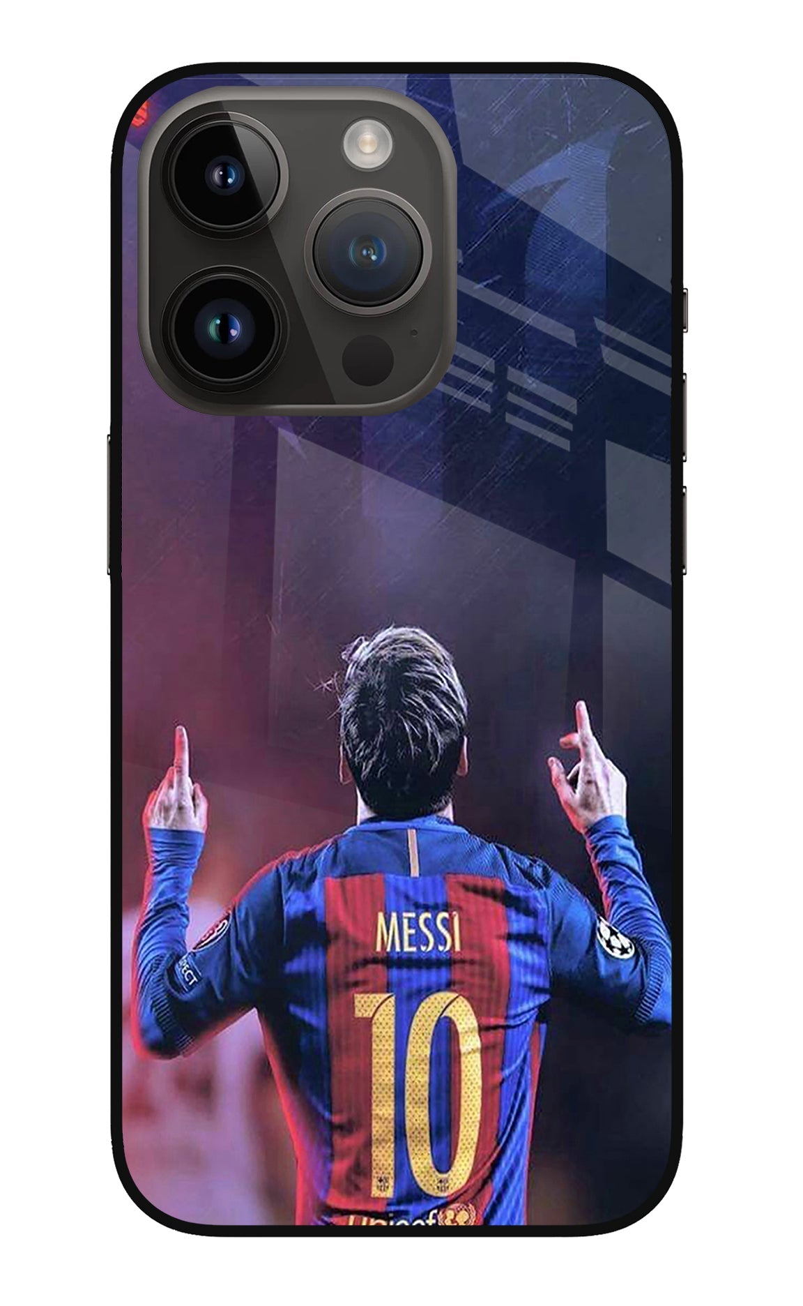 Messi iPhone 14 Pro Glass Case