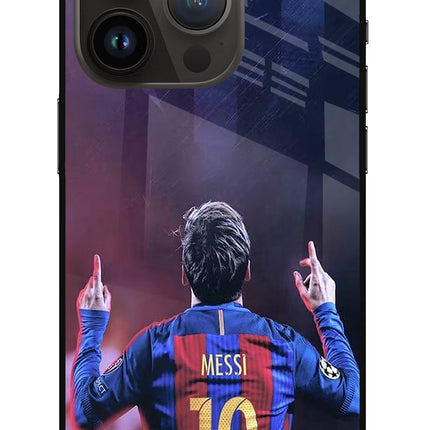 Messi iPhone 14 Pro Glass Case Back Cover by Casekaro