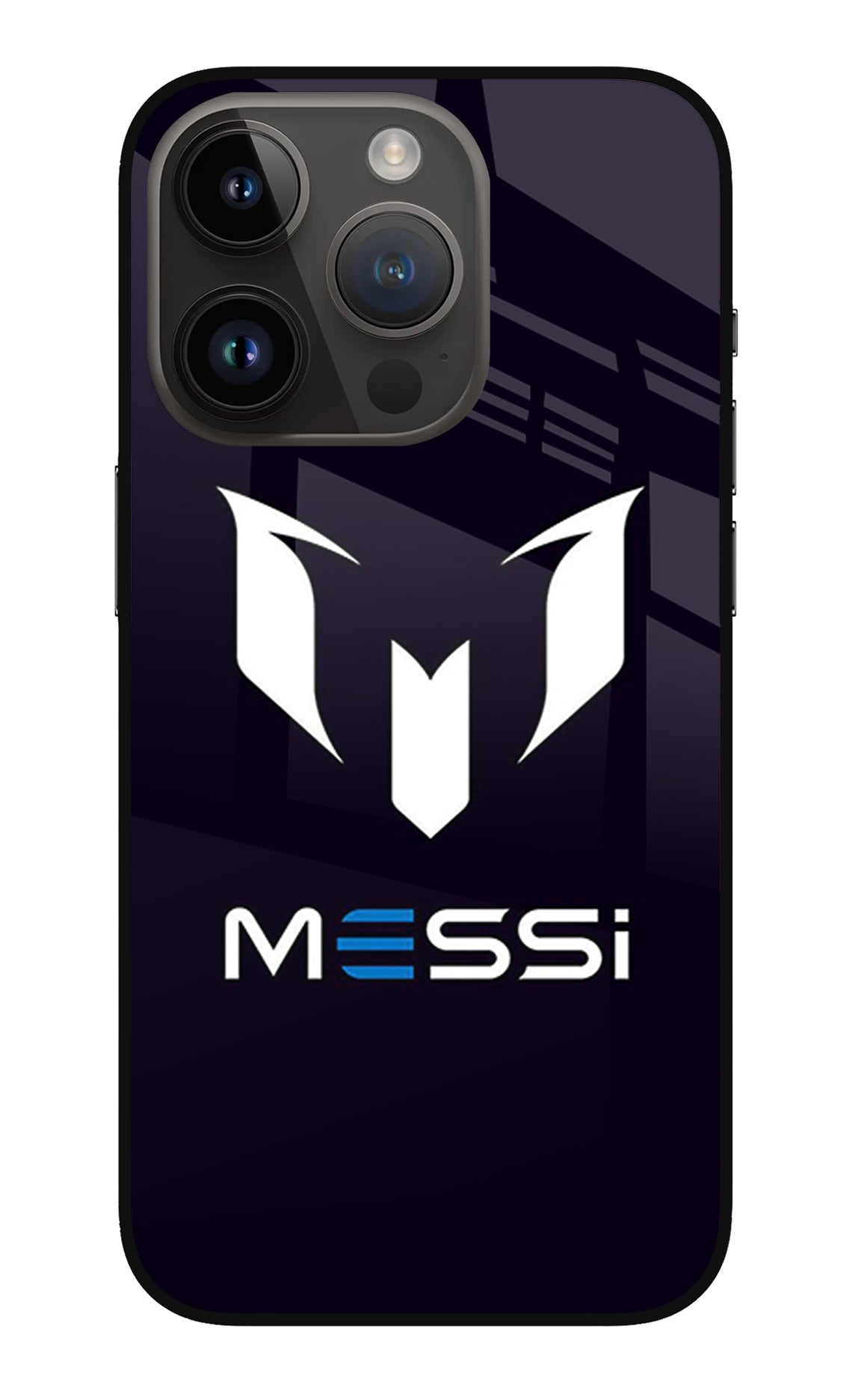 Messi Logo iPhone 14 Pro Glass Case