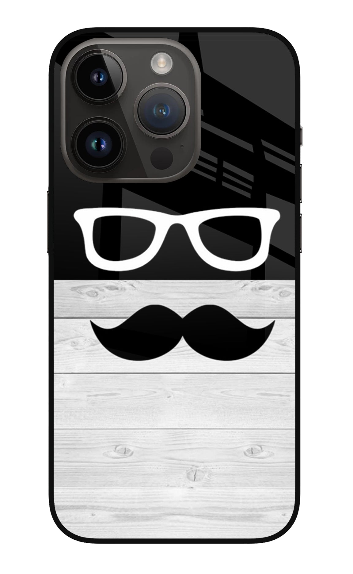 Mustache iPhone 14 Pro Glass Case