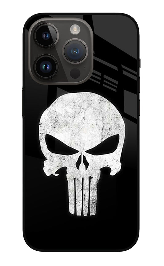 Punisher Skull iPhone 14 Pro Glass Case