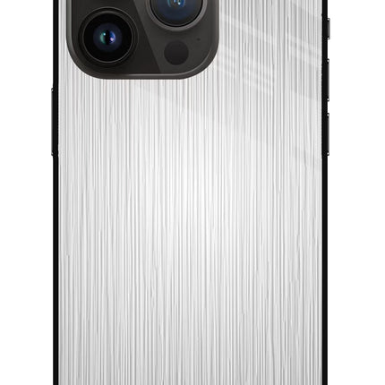Wooden Grey Texture iPhone 14 Pro Glass Case Back Cover by Casekaro