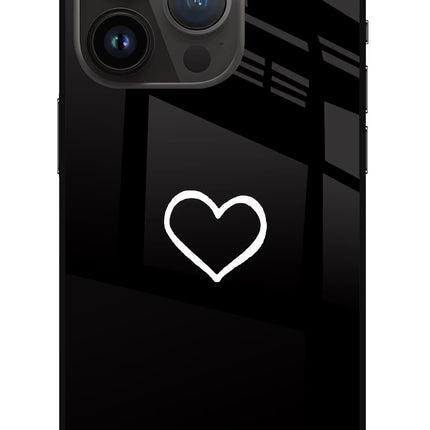 Heart iPhone 14 Pro Glass Case Back Cover by Casekaro