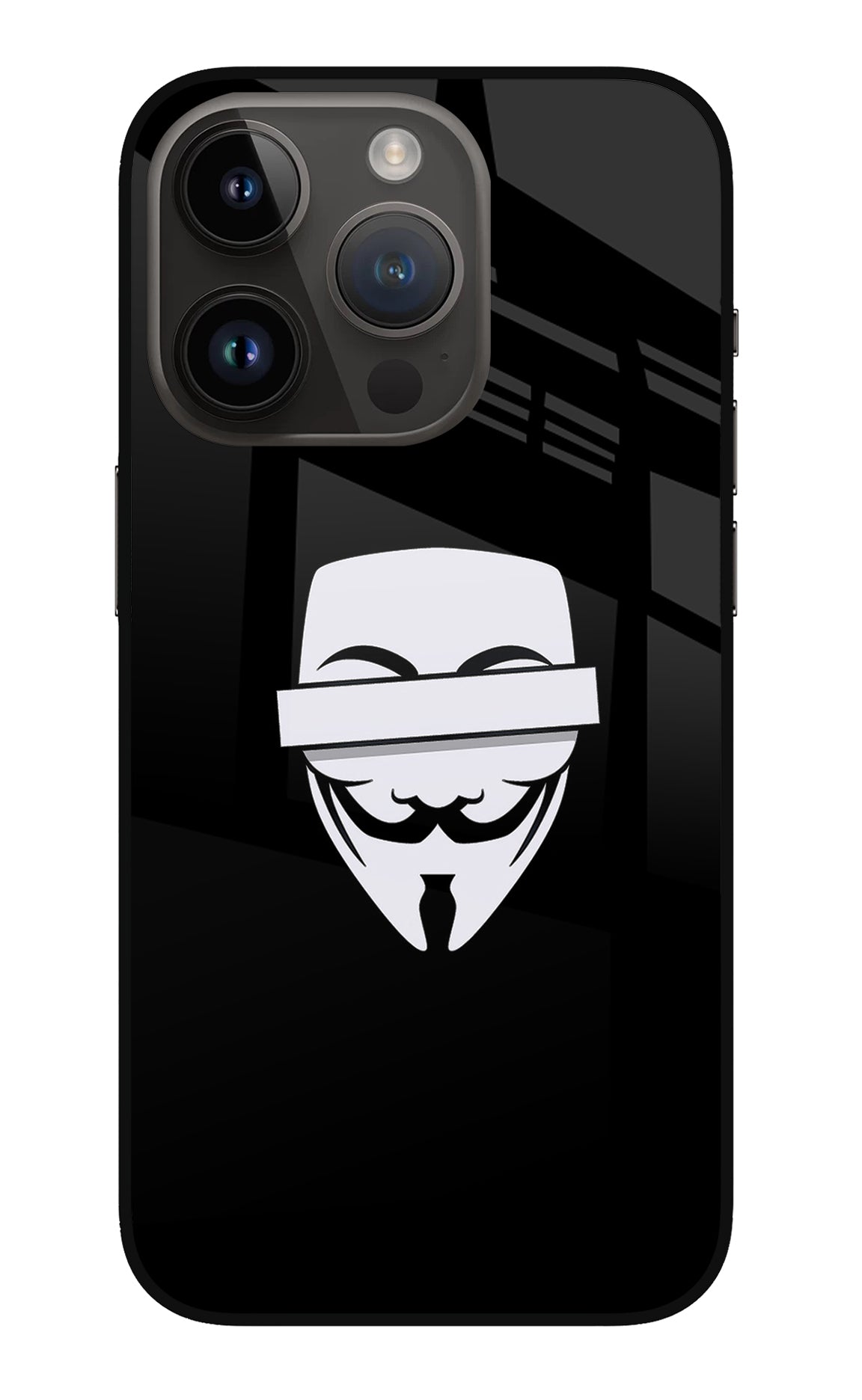 Anonymous Face iPhone 14 Pro Back Cover