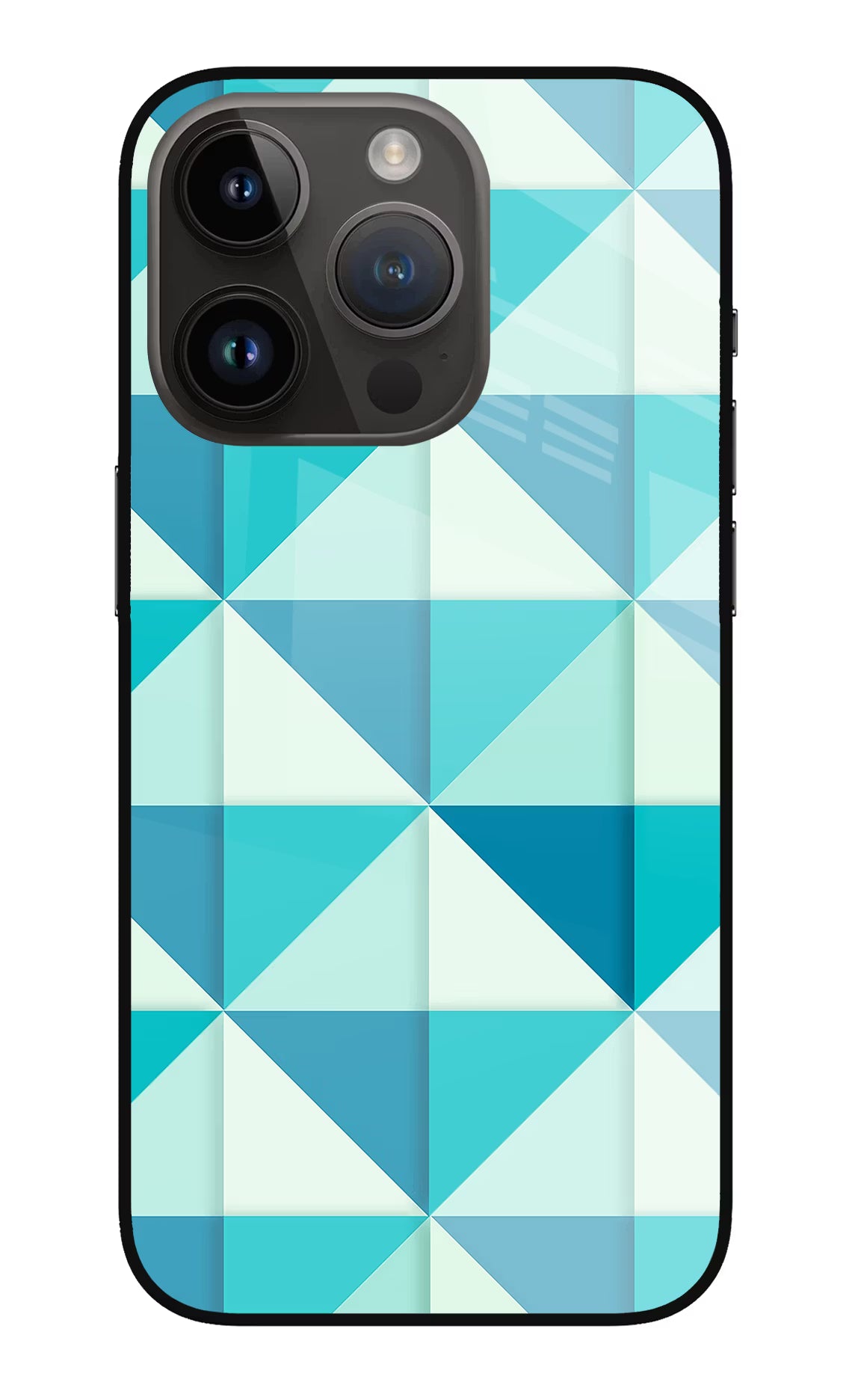 Abstract iPhone 14 Pro Glass Case