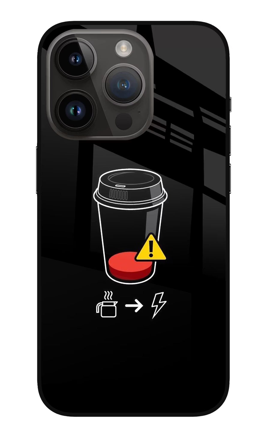 Coffee iPhone 14 Pro Back Cover, Metal case