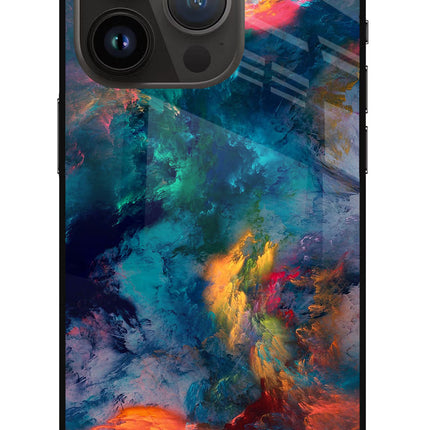 Artwork Paint iPhone 14 Pro Glass Case Back Cover by Casekaro