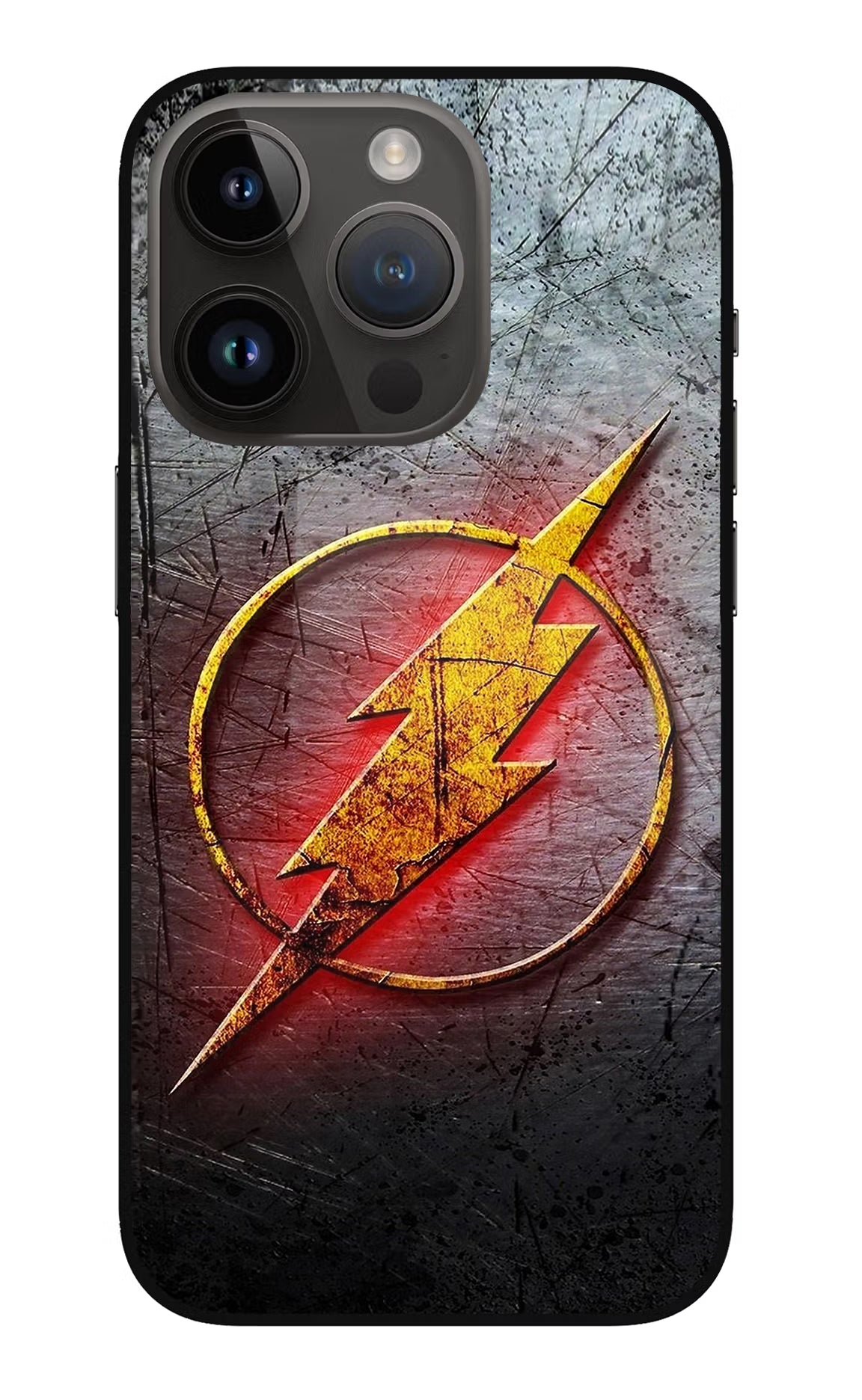 Flash iPhone 14 Pro Glass Case Back Cover by Casekaro