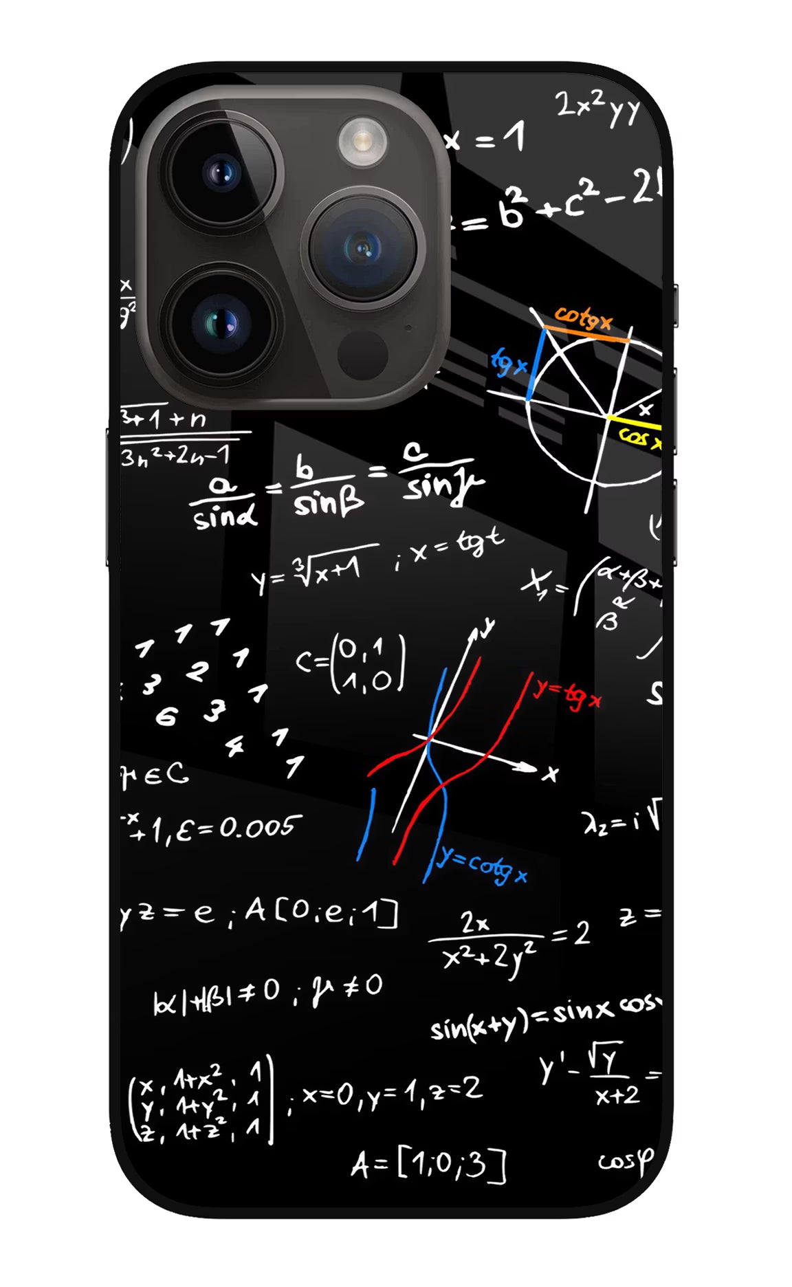 Mathematics Formula iPhone 14 Pro Glass Case