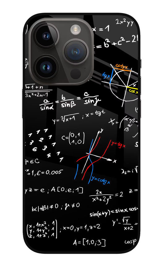 Mathematics Formula iPhone 14 Pro Glass Case