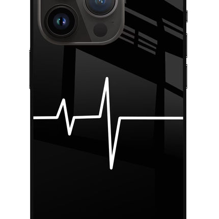 Heart Beats iPhone 14 Pro Glass Case Back Cover by Casekaro