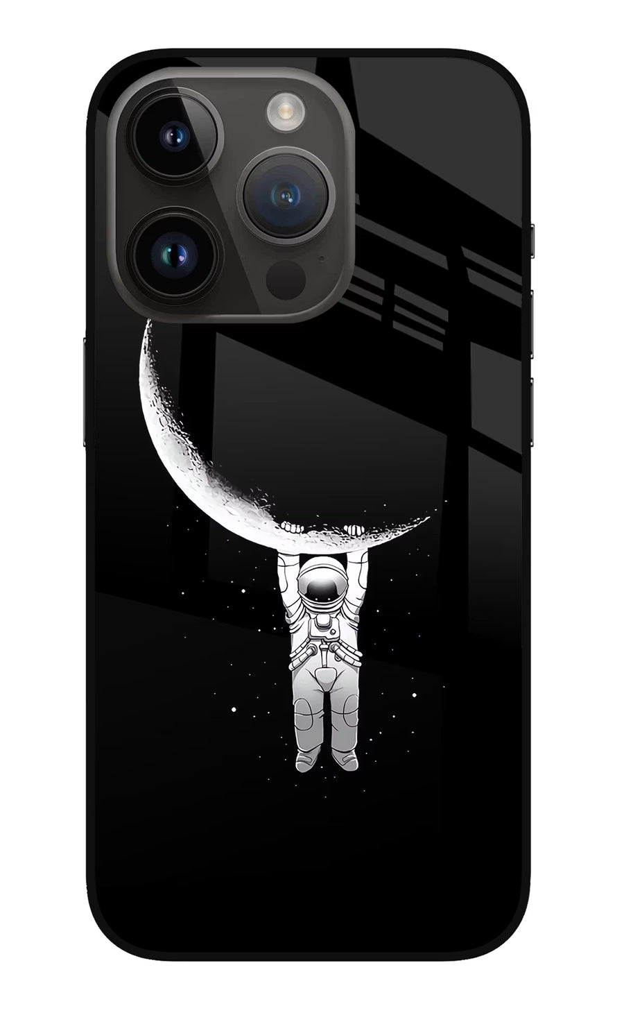 Moon Space iPhone 14 Pro Back Cover, Metal case
