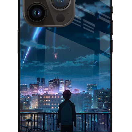Anime iPhone 14 Pro Glass Case Back Cover by Casekaro