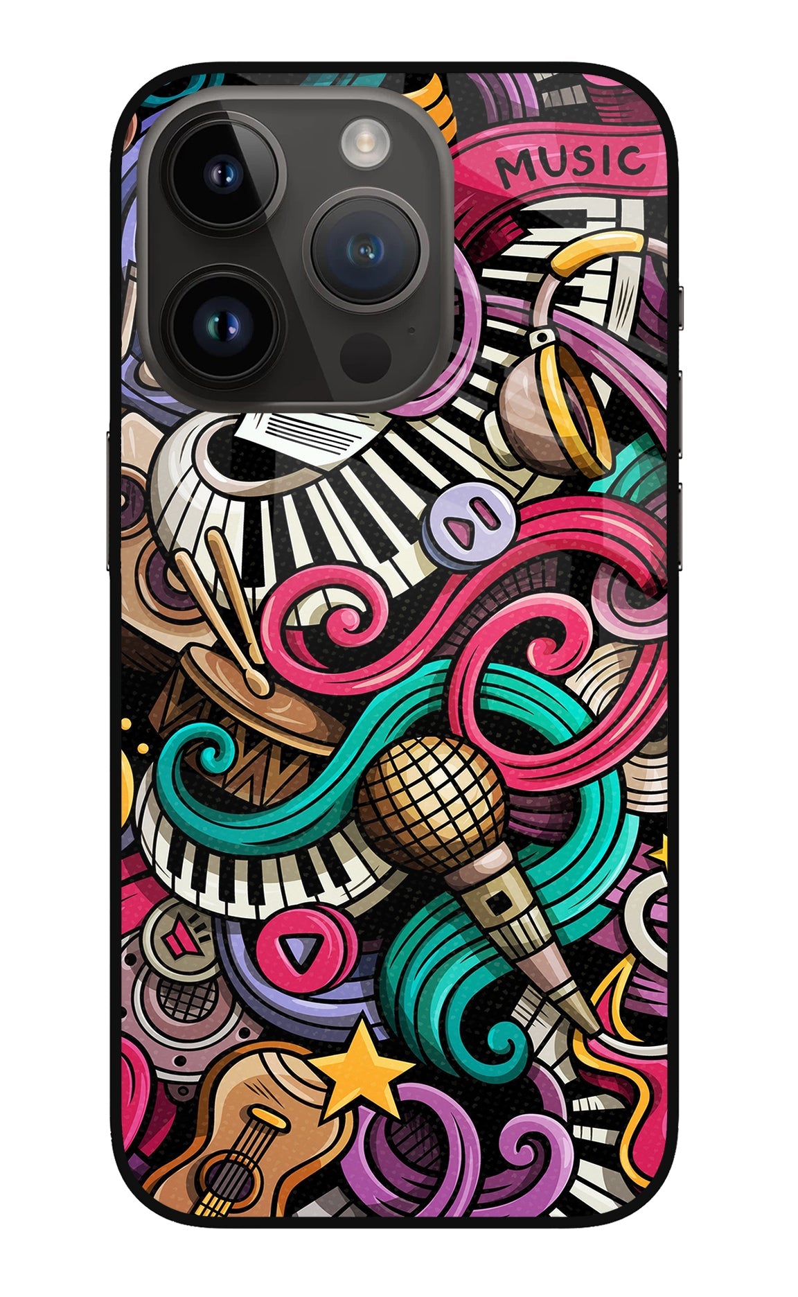 Music Abstract iPhone 14 Pro Back Cover