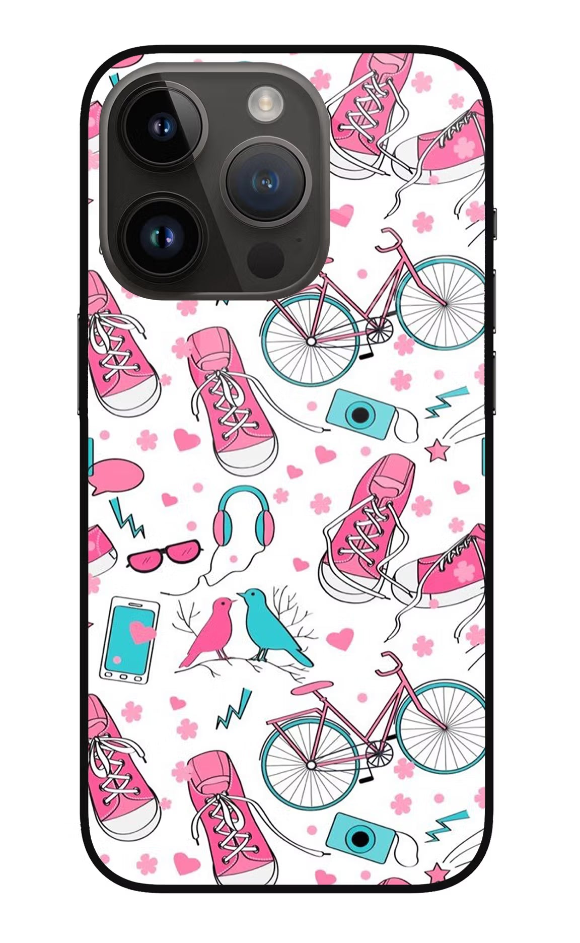 Artwork iPhone 14 Pro Glass Case Back Cover by Casekaro