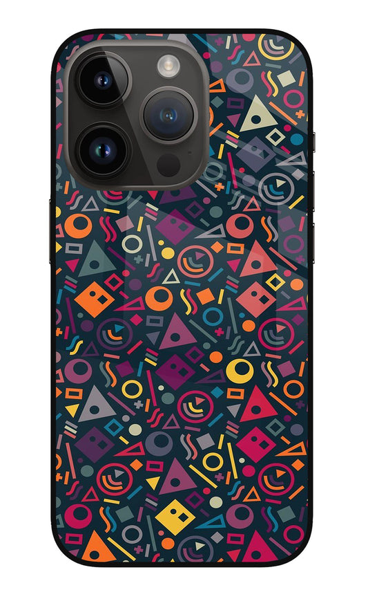 Geometric Abstract iPhone 14 Pro Glass Case