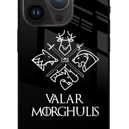 Valar Morghulis | Game Of Thrones iPhone 14 Pro Glass Case Back Cover by Casekaro