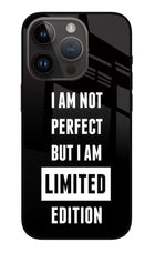 I Am Not Perfect But I Am Limited Edition iPhone 14 Pro Glass Case