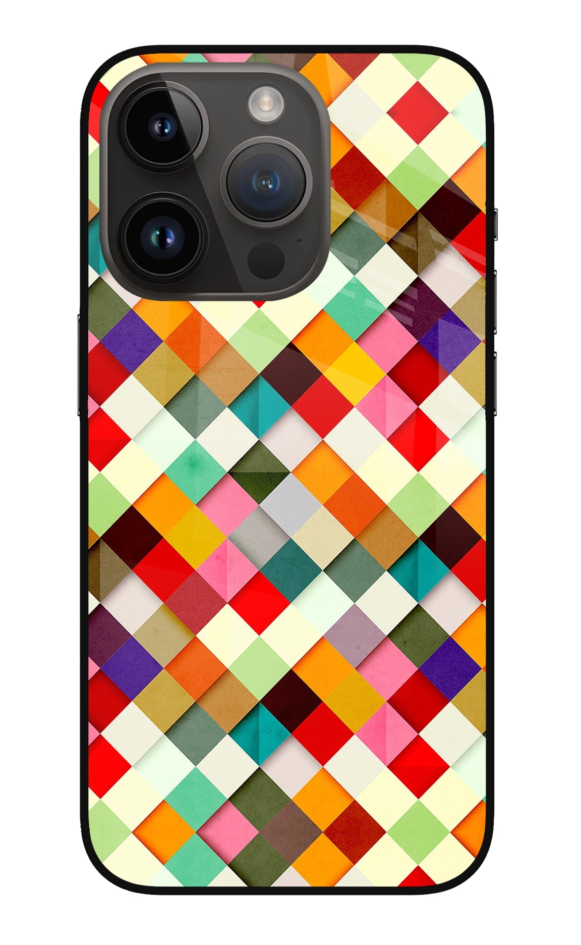 Geometric Abstract Colorful iPhone 14 Pro Back Cover