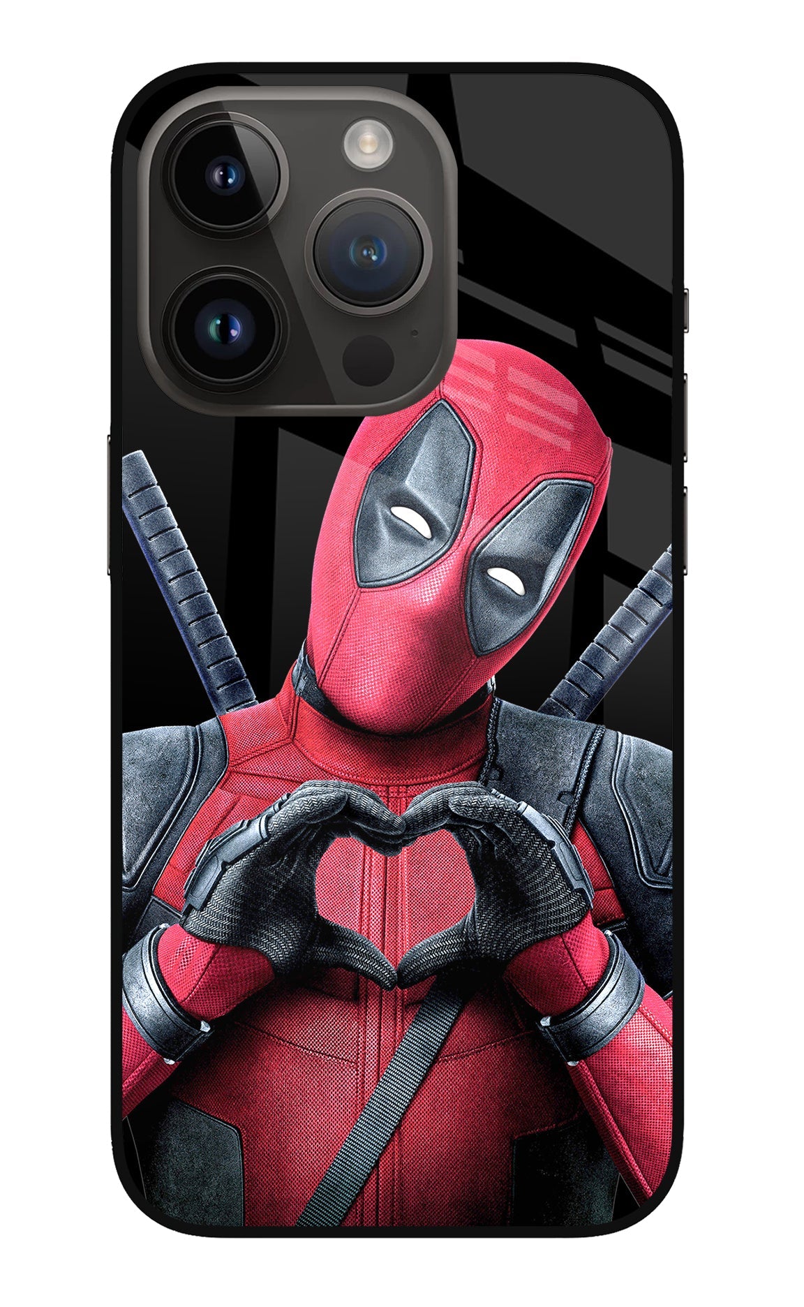 Deadpool iPhone 14 Pro Glass Case